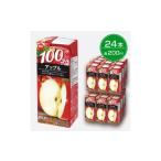 ふるさと納税 果汁飲料 りんご 大阪府 和泉市 毎日牛乳 毎日100%アップル 200ml紙パック×24本入_ アップルジュース りんごジュース リンゴ 林檎 アップル 紙…