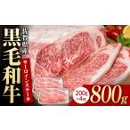 牛肉 ロース 黒毛和牛 贅沢 サーロインステーキ 200g×4枚