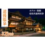 宿泊券 温泉 道後温泉 ホテル 旅館宿泊 共通利用券30