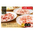 ふるさと納税 豚肉 しゃぶしゃぶ 神奈川県 小田原市 定期便3ヵ月 豚 しゃぶしゃぶ セット 合計 1.2kg ロース バラ 肩ロース ふるさと納税 小分け ポーク 豚バ…