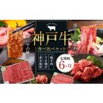 牛肉 焼肉 バーベキュー 神戸牛 定期便 6ヶ月