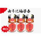ふるさと納税 調味料・油 福井県 鯖江市 鯖江の伝統薬味「山うに」柚子赤3本セット 辛口 A-01003b 辛口