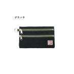 小物 帆布工房 横長二段ファスナー付き ポーチ