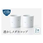 グラス 伊万里焼 透かしメダカコップ 2個セット