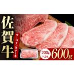 牛肉 サーロイン 佐賀牛 贅沢 サーロインステーキ 200g×3枚