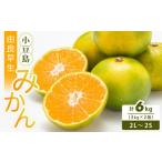 ふるさと納税 果物類 みかん 香川県 小豆島町 小豆島 由良早生みかん 3kg×2箱 (計6kg） 柑橘 フルーツ 果物 くだもの 柑橘 青果 人気