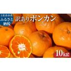ふるさと納税 果物類 みかん 高知県 土佐清水市 令和8年発送 訳あり ぽんかん10kg(オレンジ園)10キロ デコポンの親 みかん ミカン 果物 果実 柑橘 フルー…