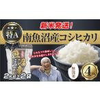ふるさと納税 無洗米 新潟県 南魚沼市 新米発送 「無洗米」 令和7年産 新潟県 南魚沼産 コシヒカリ お米 2kg×2袋 計 4kg 精米済み(お米の美味しい炊き方ガ…