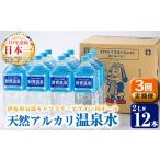 ふるさと納税 鹿児島県 伊佐市 isa254 【定期便3回】天然アルカリ温泉水ペットボトルセット！(2L×12本)伊佐市公認キャラクターイーサキングとコラボ商品！ふ…