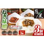 缶詰 瓶詰 野菜類 ねぎ味噌 レッド×3個 ねぎねぎ団