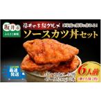 豚肉 ロース 福井のB級 ソースカツ丼セット 6人前