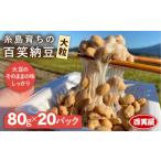 加工品等 納豆 糸島育ち 百笑 20パック