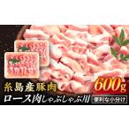 糸島産豚肉 ロース 肉 スライス 600g