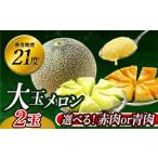 ふるさと納税 メロン メロン赤肉 茨城県 鉾田市 来年2026年先行予約 発送5月上旬〜 メロン めろん 最高糖度21度 奇跡の クインシーメロン 2玉 赤肉 人気 おす…