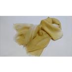 織物 繊維品 麻グラデーションストール イエロー