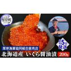 ふるさと納税 いくら 北海道 厚岸町 北海道産 いくら 醤油漬け 200g 魚貝類 魚卵 いくら醤油漬け イクラ No.5863-0664