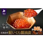 ふるさと納税 いくら 北海道 浦河町 小分けで便利 鮭いくら醤油漬(70g×12) 02-1059