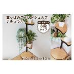 角にも置ける 葉っぱのスタンドシェルフ