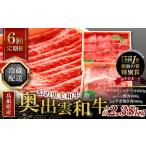 牛肉 セット 冷蔵配送 奥出雲和牛いろいろ定期便6回
