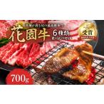 牛肉 セット 茨城産 花園牛 6種類食べ比べセット 700g
