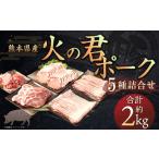 ふるさと納税 豚肉 ロース 熊本県 熊本市 熊本県産 火の君ポーク? 詰合せ 計約2kg 豚肉 肉 ブランド豚 豚こま ロース 肩ロース バラ 生姜焼き 焼肉 冷凍