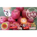 ふるさと納税 りんご 山形県 南陽市 〈訳あり ちょっと規格外〉 完熟みつ入りふじりんご 約4kg & ふじりんごストレートジュース 1本 セット 《令和7年12月中…