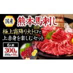 ふるさと納税 熊本県 南小国町 【国産】熊本馬刺し 上赤身+大トロ 300g