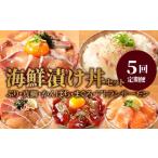 旬の鮮魚等 お魚の漬け丼バラエティ5回定期便