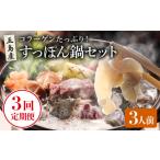 鍋セット 3回定期便 すっぽん鍋 セット 3人前