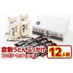 ふるさと納税 うどん 生・半生めん 岡山県 倉敷市 『倉敷うどん ぶっかけ』ファミリーセット半生12人前 うどん 人気うどん ぶっかけうどん ファミリー 家族用 …