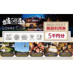 ふるさと納税 入場券・優待券 栃木県 矢板市 58ロハスクラブ 施設利用券 5千円分｜グランピング バーベキュー BBQ アスレチック レジャー キャンプ 手ぶら カ…