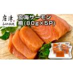 ふるさと納税 魚貝類 サーモン 佐賀県 唐津市 玄海サーモン 柵(80g×5P) 刺身用 サーモントラウト 小分け