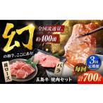牛肉 バラ カルビ 3回定期便 五島牛焼肉700g