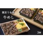 加工品等 割烹うを兼の牛めし 3個セット
