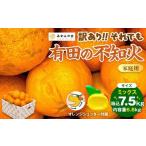 ふるさと納税 みかん・柑橘類 デコポン 和歌山県 有田川町 不知火 訳あり それでも 有田の不知火 箱込 7.5kg(内容量約 6.8kg) サイズミックス 和歌山県産 産地…