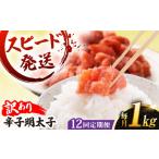 魚貝類 明太子 全12回 定期便 訳 あり 辛子明太子 1kg