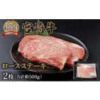 ふるさと納税 牛肉 ステーキ 宮崎県 串間市 KU309-2 宮崎牛ロースステーキセット 計500g (250g×2) 250g×2枚 合計500g