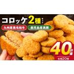 惣菜 レトルト 冷凍 2種コロッケ詰合せセット 40個