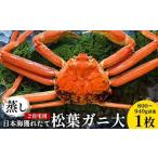 ふるさと納税 カニ 松葉ガニ 鳥取県 北栄町 116. 蒸し 訳あり ご自宅用 日本海獲れたて松葉ガニ 大 800〜940g前後 1枚 2026年11月上旬〜2027年3月上旬頃に順次…