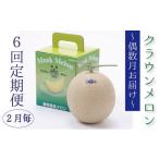 ふるさと納税 メロン メロン青肉 静岡県 袋井市  偶数月6回定期便 クラウンメロン（白等級）1玉入