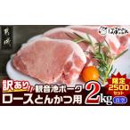 ふるさと納税 宮崎県 都城市 【訳あり】≪限定2500セット≫観音池ポークロースとんかつ用(真空)2kg_AA-1535 _(都城市) 宮崎県ブランドポーク認定 観音池ポーク…