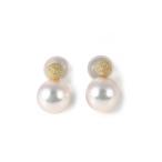 アクセサリー ピアス 真珠 真珠ピアス K18YGあこや本真珠ピ…