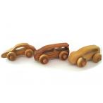 玩具 とんぼ工房手作り 木のミニカー3台セット
