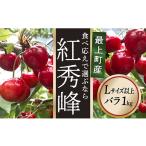 ショッピングふるさと納税 さくらんぼ ふるさと納税 山形県 最上町 【令和6年産予約】 さくらんぼ「紅秀峰」 Lサイズ以上　バラ1kg