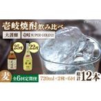 焼酎 麦 全6回定期便 壱岐スーパーゴールド22度と合鴨農法米