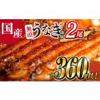 ショッピングふるさと納税 うなぎ ふるさと納税 宮崎県 新富町 国産うなぎ蒲焼2尾（無頭）計360g以上 新富町産鰻 ウナギ 支援 鰻楽 送料無料【B555-30】