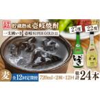焼酎 麦 全12回定期便 樽貯蔵22度とかめ貯蔵27度のセット