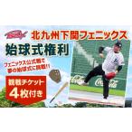 体験チケット 北九州下関フェニックス 始球式