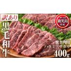 ふるさと納税 牛肉 焼肉・バーベキュー 鹿児島県 日置市 No.831 数量限定 鹿児島県産黒毛和牛焼肉セット(合計400g・ハラミ焼肉200g×1P、サガリ焼肉200g×1P)…