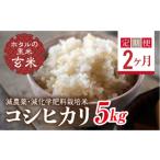 ふるさと納税 玄米 福島県 西会津町 定期便2ヶ月 ホタルの里米 環境に配慮し農薬を減らした栽培米 コシヒカリ玄米5kg F4D-1443